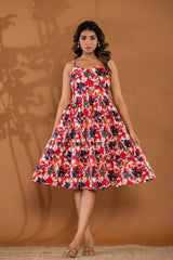 Floral Fiesta Cotton Dress
