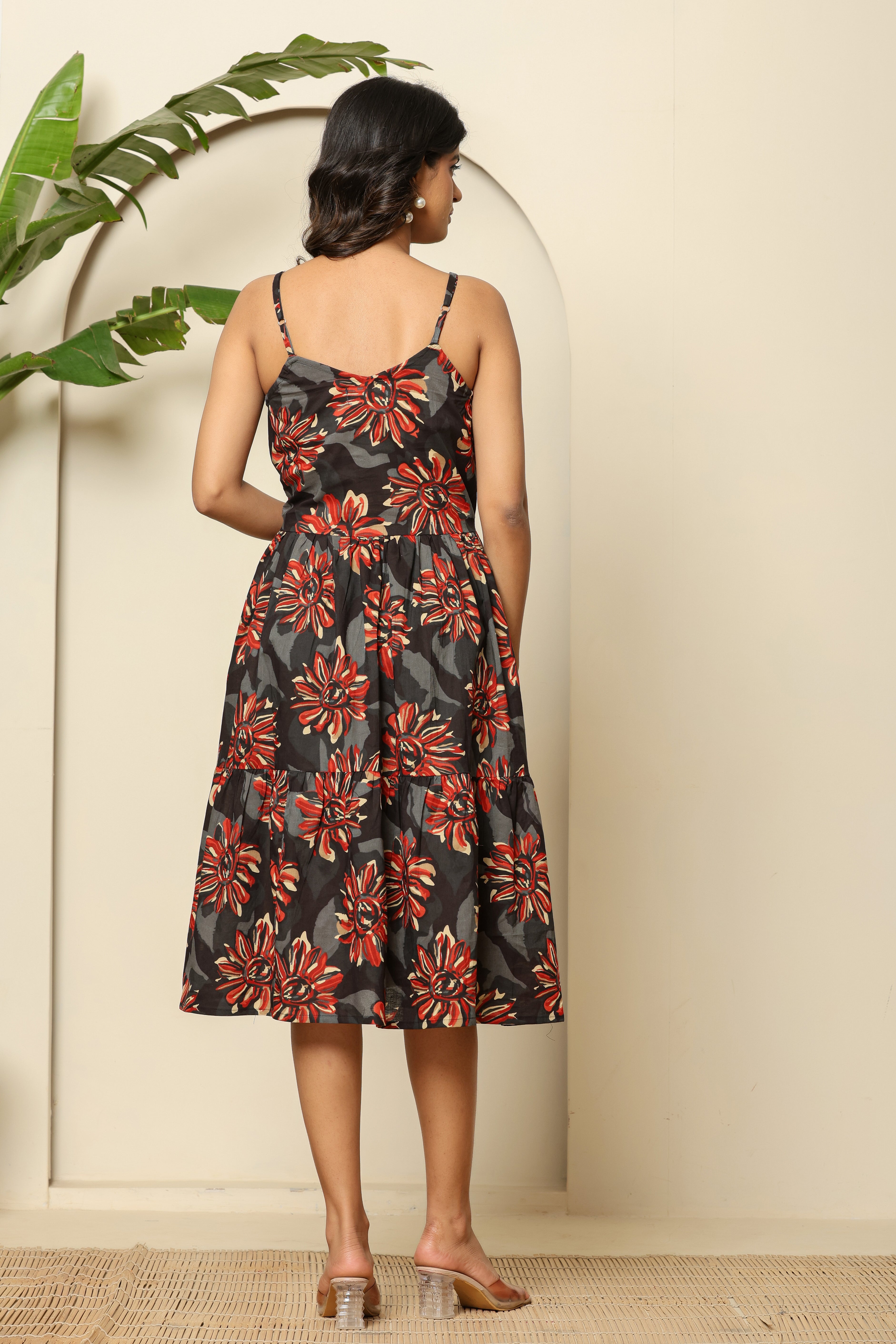 Bold Blooms Cotton Dress