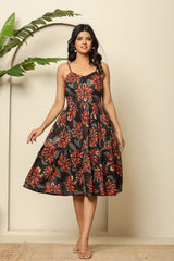Bold Blooms Cotton Dress