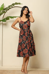 Bold Blooms Cotton Dress