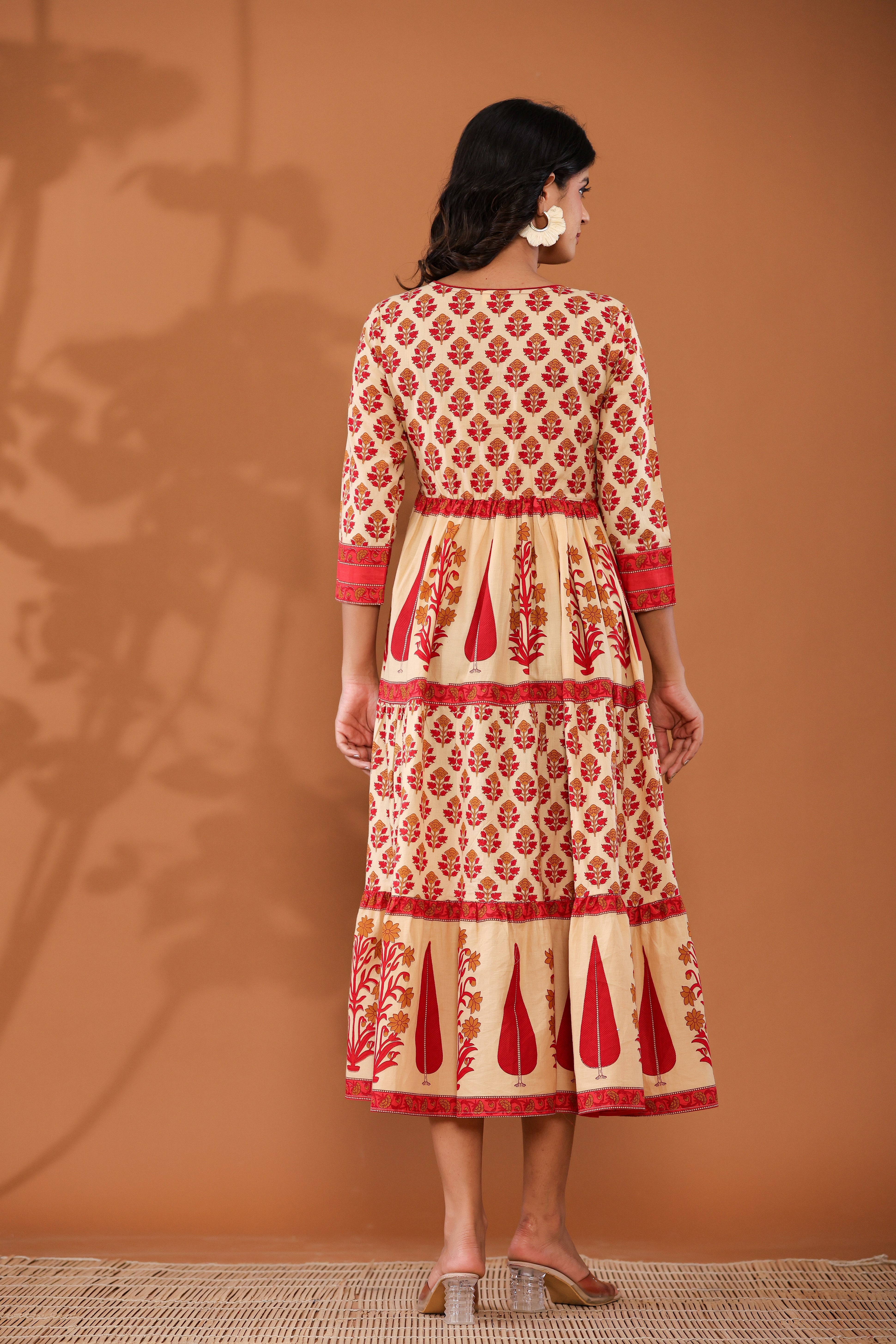 Embroidered Floral Cotton Dress