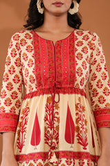 Embroidered Floral Cotton Dress
