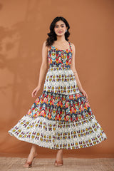 Kaleidoscope Boho Tiered Dress