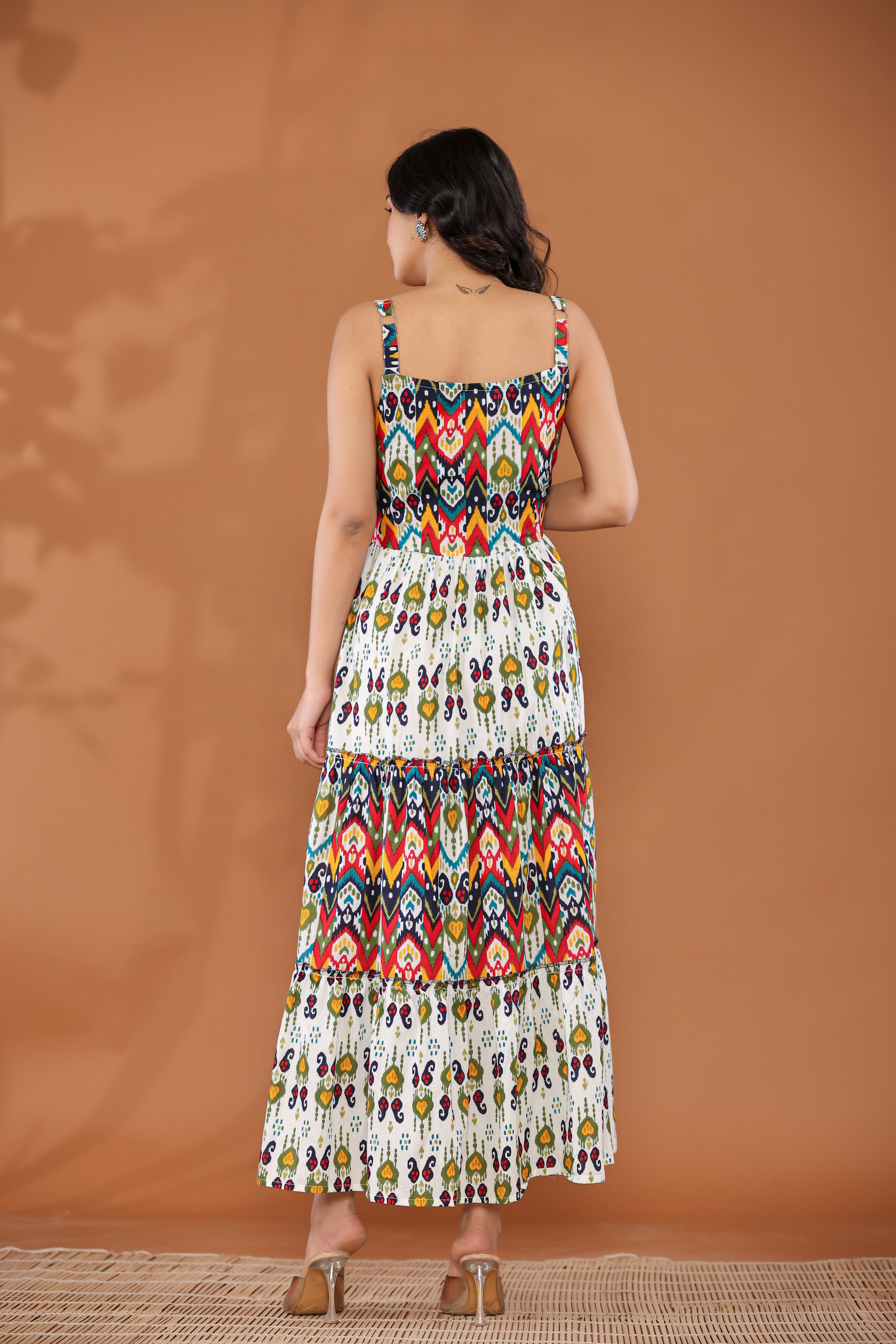 Kaleidoscope Boho Tiered Dress