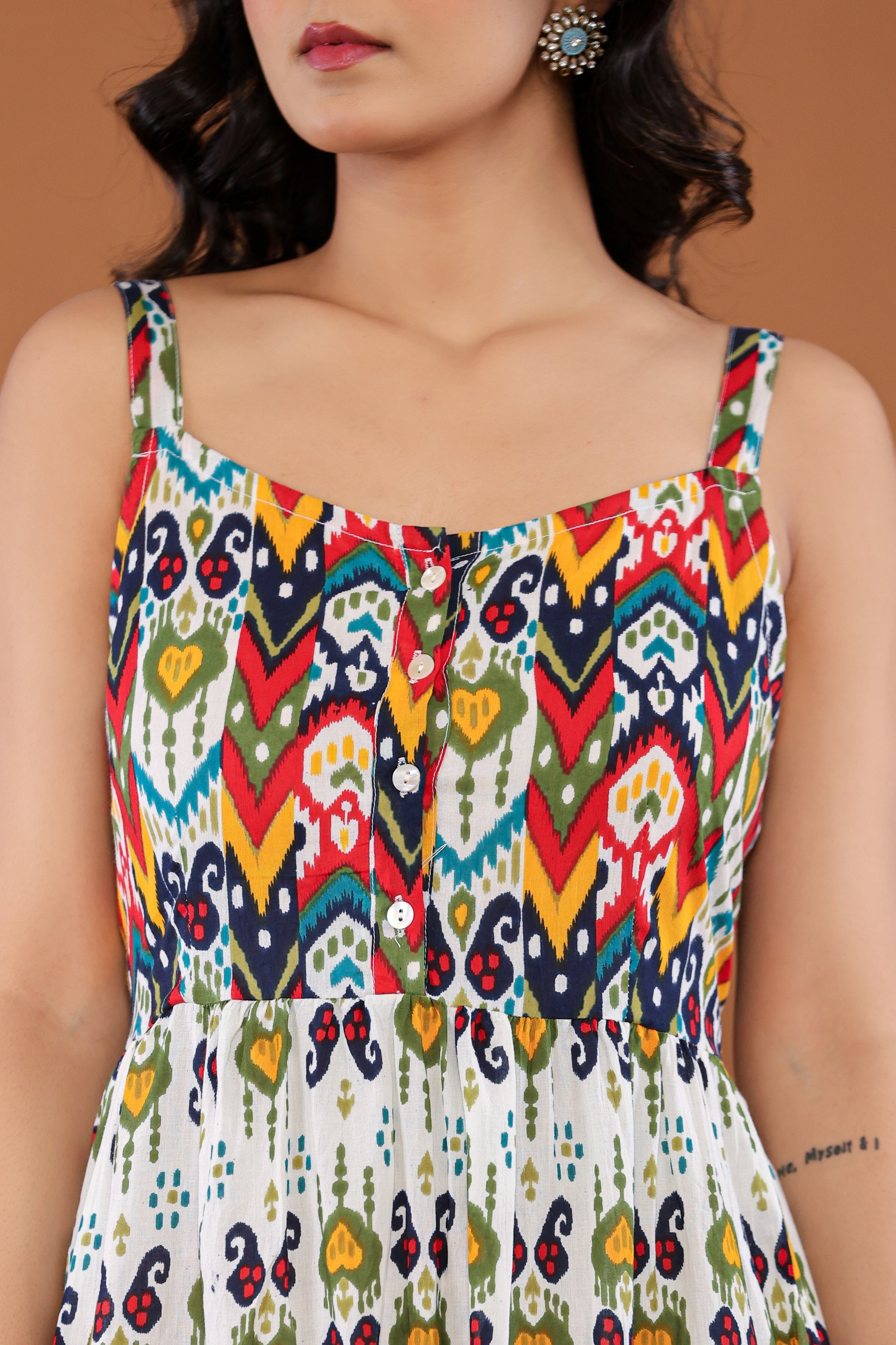 Kaleidoscope Boho Tiered Dress