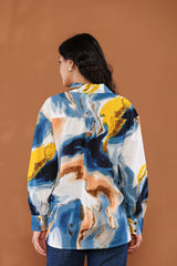 Artistic Swirl Cotton Shirt