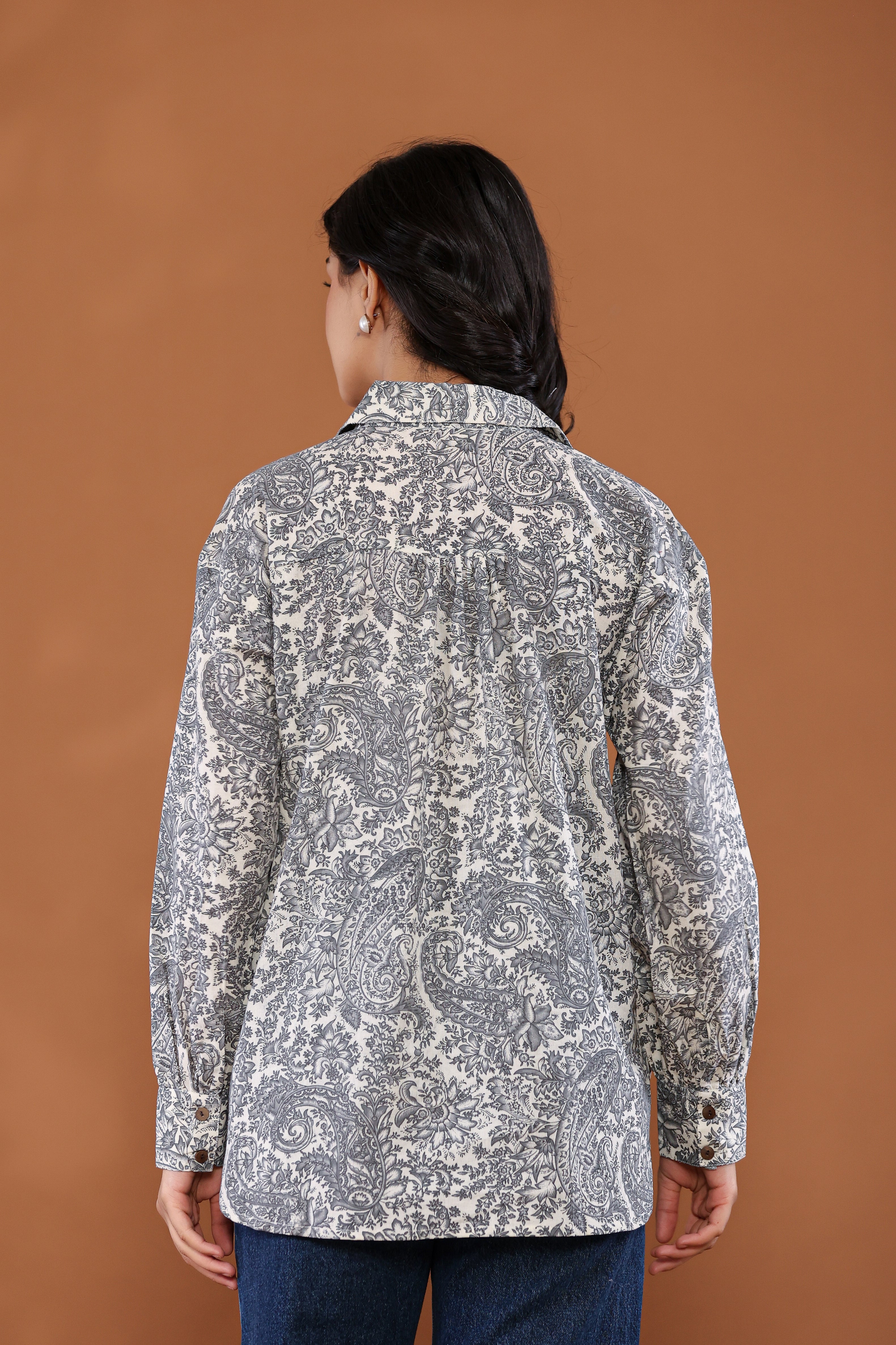 Classic Paisley Print Cotton Shirt