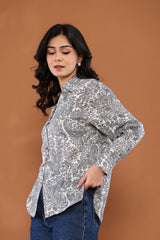 Classic Paisley Print Cotton Shirt