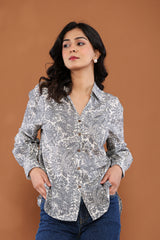 Classic Paisley Print Cotton Shirt