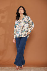 Afro-inspired Art Print Shirt