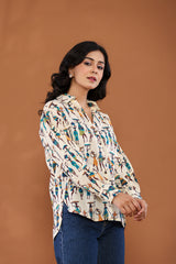 Afro-inspired Art Print Shirt