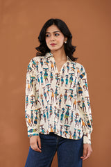 Afro-inspired Art Print Shirt