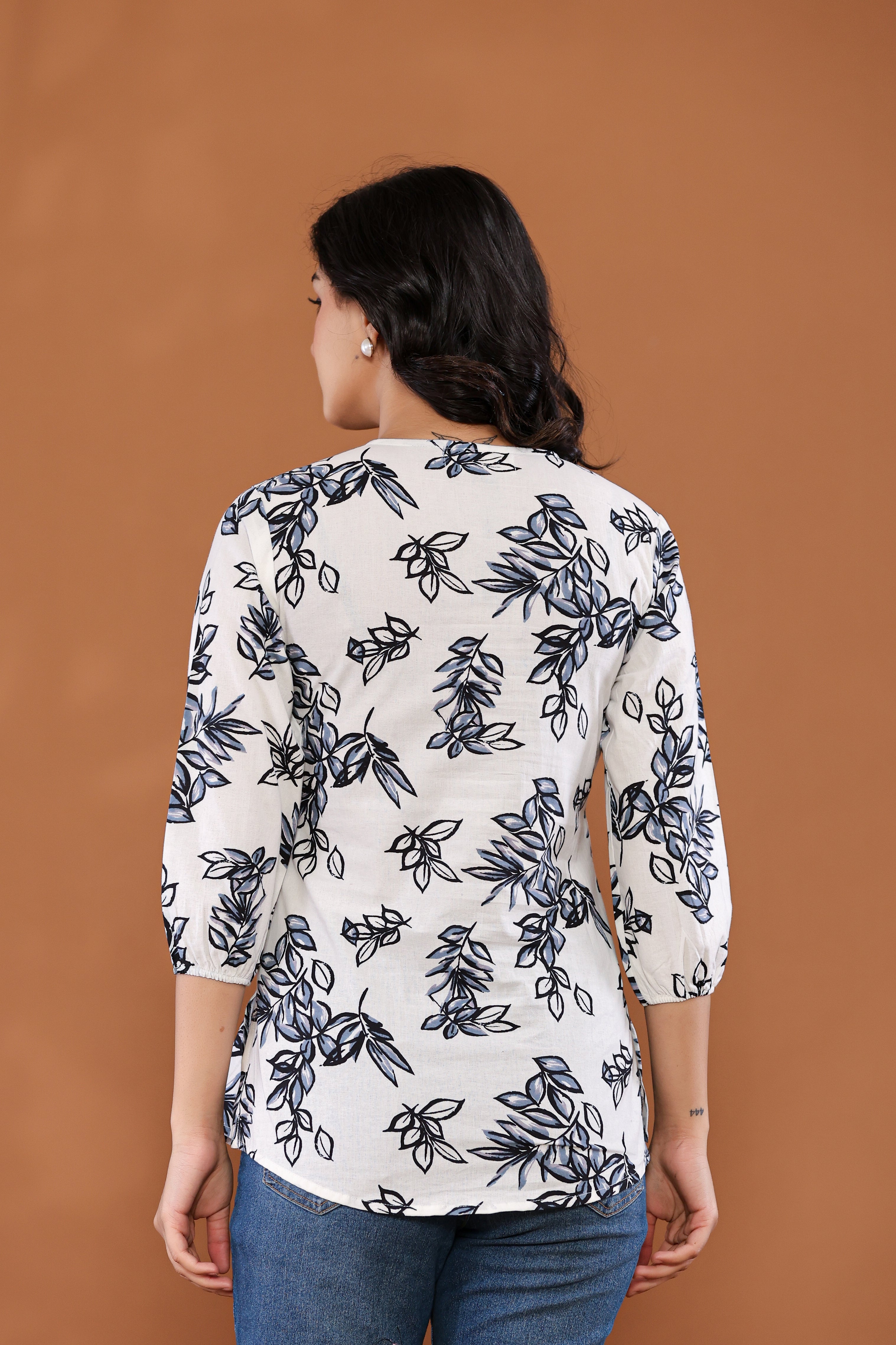 Floral Print Cotton Top