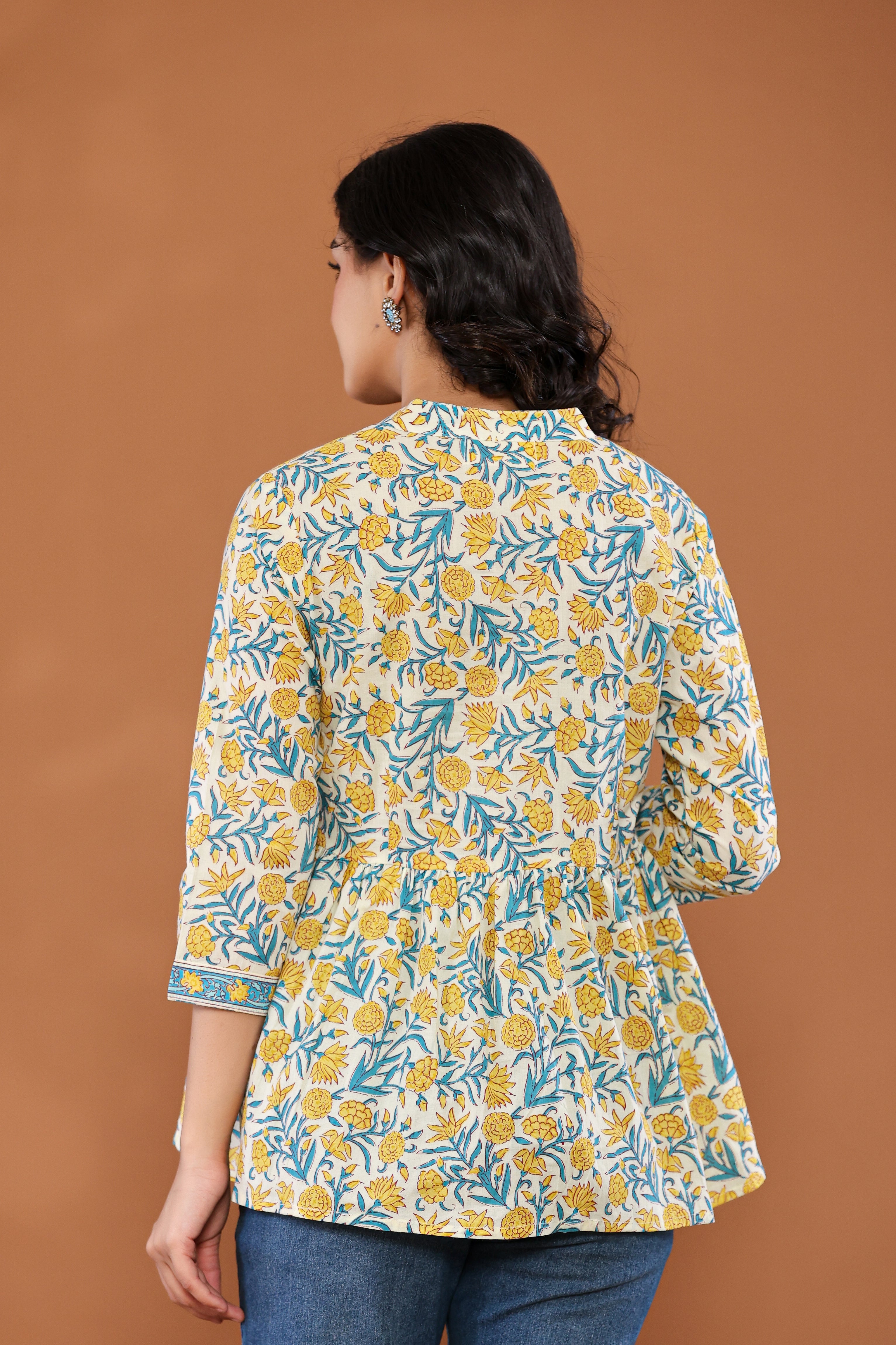 Sunny Meadow Floral Tunic