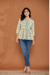 Sunny Meadow Floral Tunic
