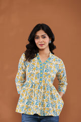 Sunny Meadow Floral Tunic