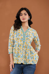 Sunny Meadow Floral Tunic