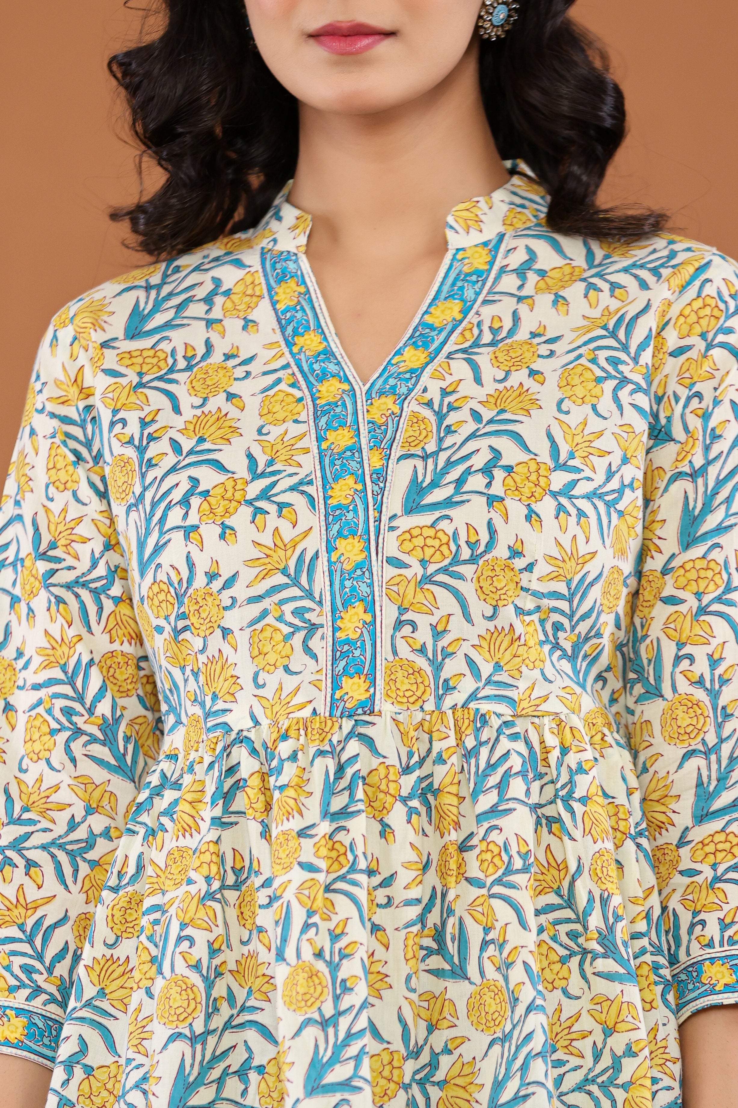 Sunny Meadow Floral Tunic