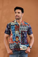 Tropical Vibes Cuban Collar Shirt
