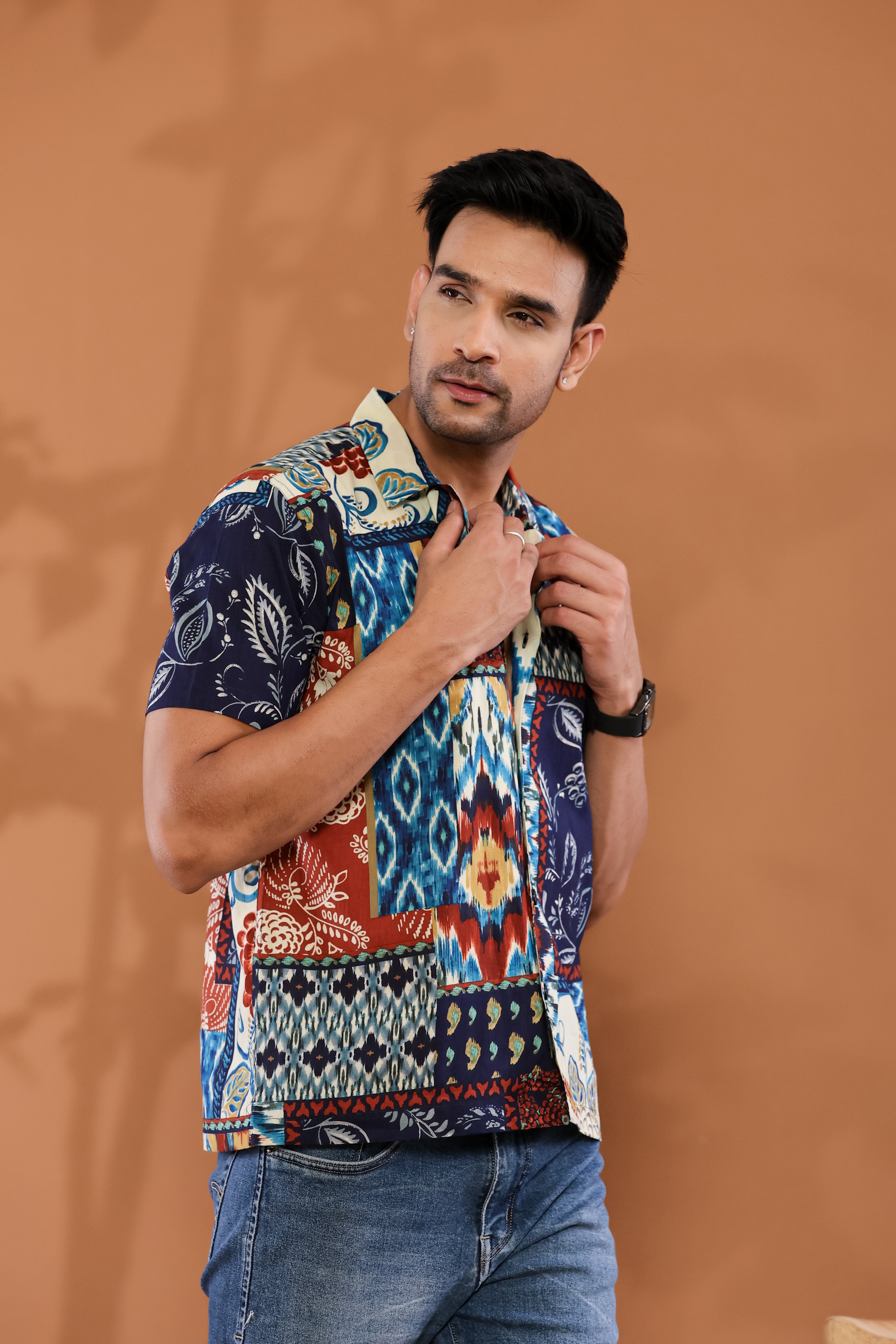Tropical Vibes Cuban Collar Shirt