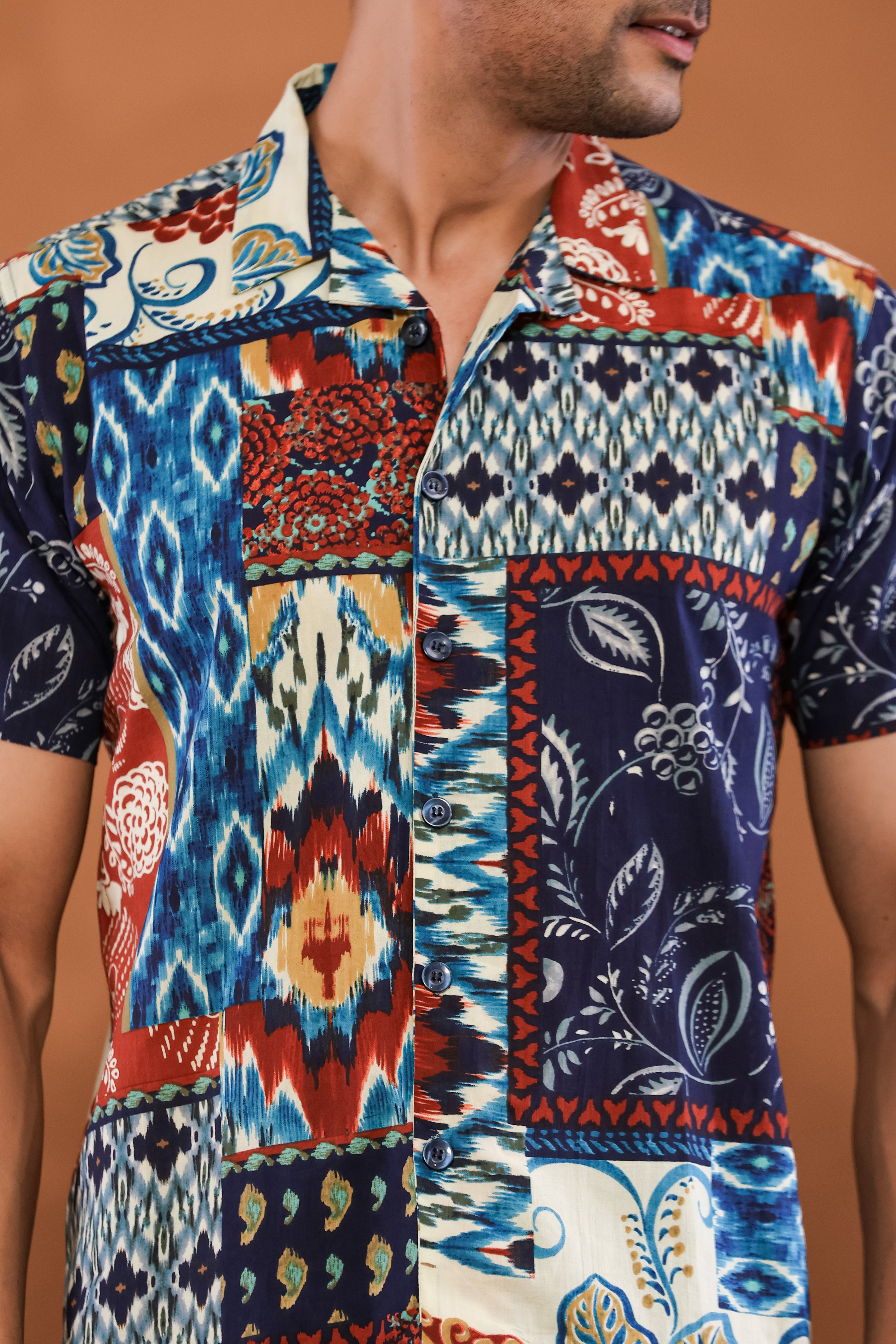 Tropical Vibes Cuban Collar Shirt