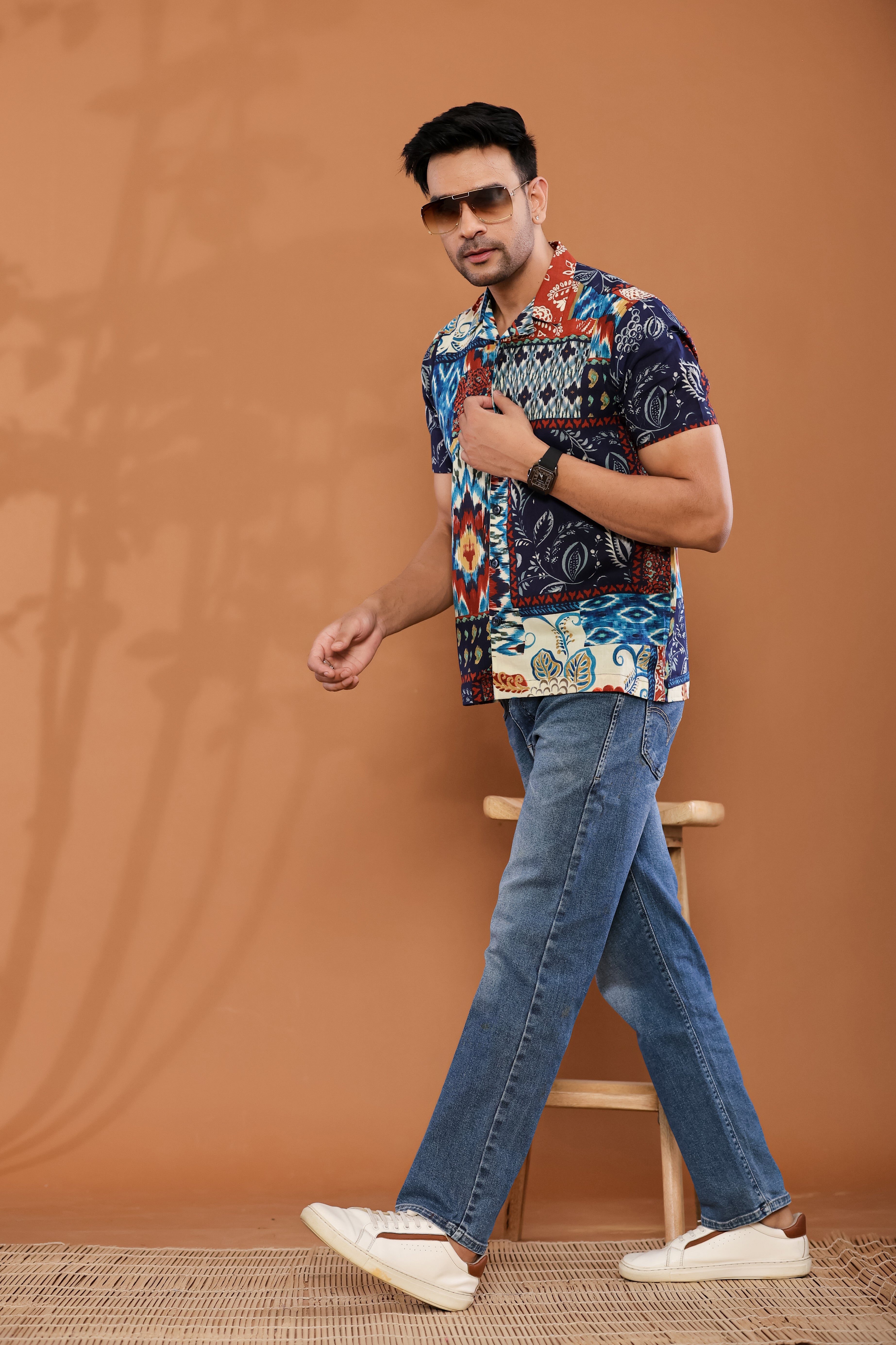 Tropical Vibes Cuban Collar Shirt