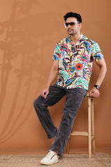 Bloom Fiesta Cuban Collar Shirt