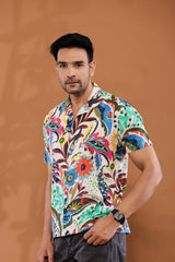 Bloom Fiesta Cuban Collar Shirt