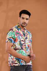 Bloom Fiesta Cuban Collar Shirt