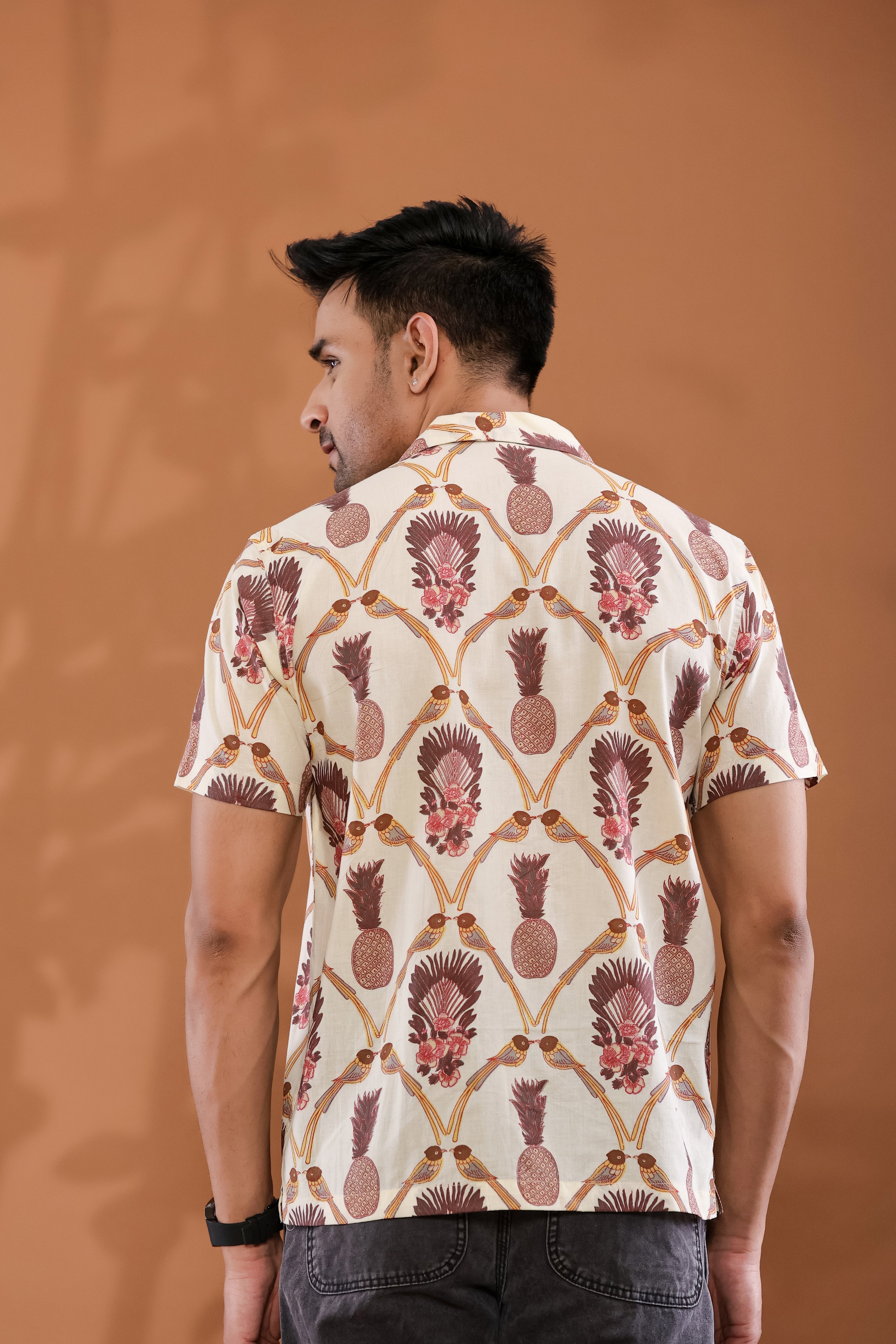Sandstone Print Cuban Collar Shirt