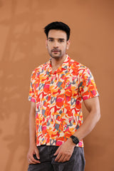 Spectrum Waves Cuban Collar Shirt