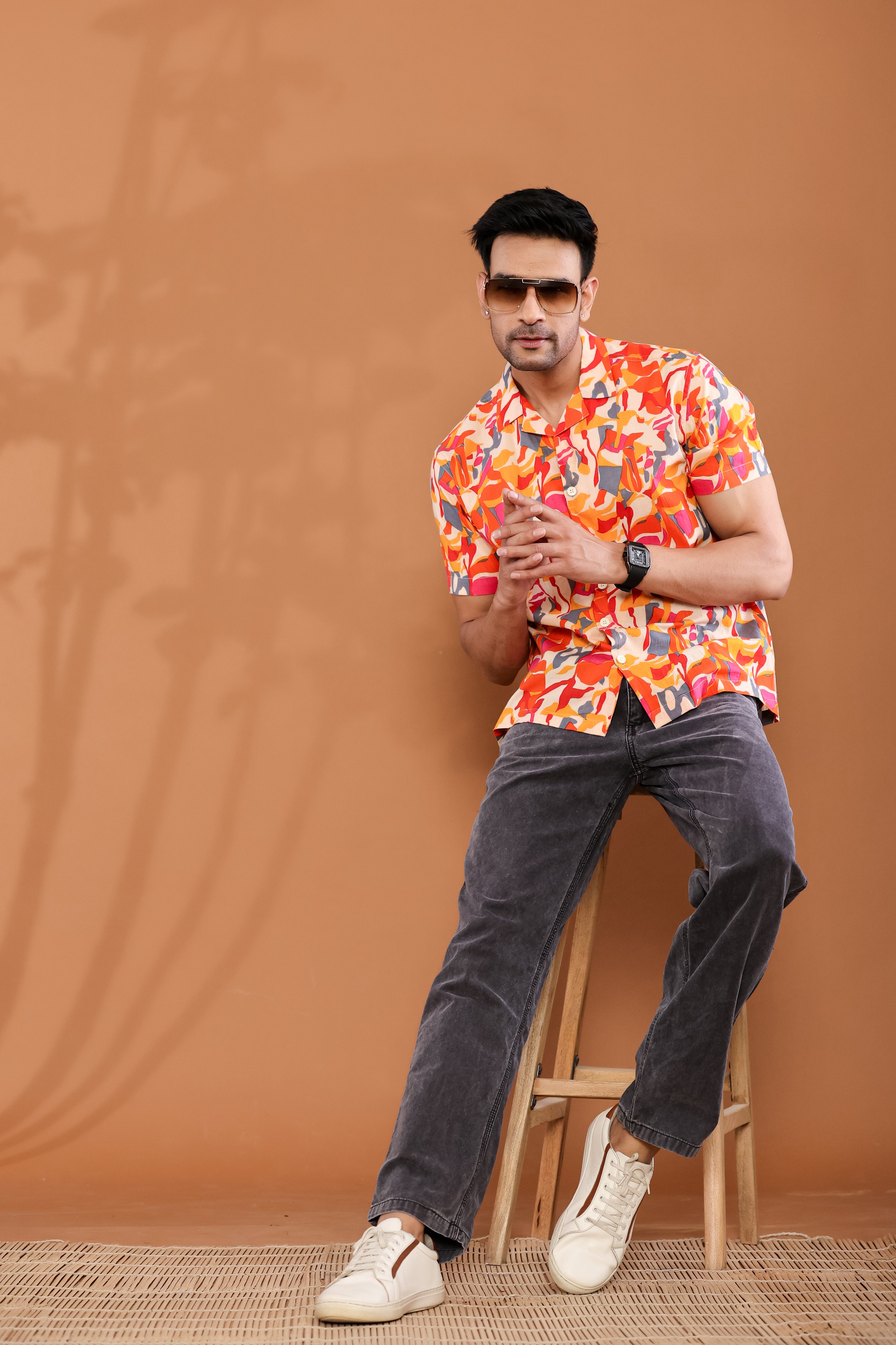 Spectrum Waves Cuban Collar Shirt