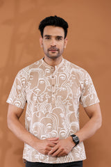 Portrait Vibes Short Men's Kurta