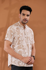 Portrait Vibes Short Men's Kurta