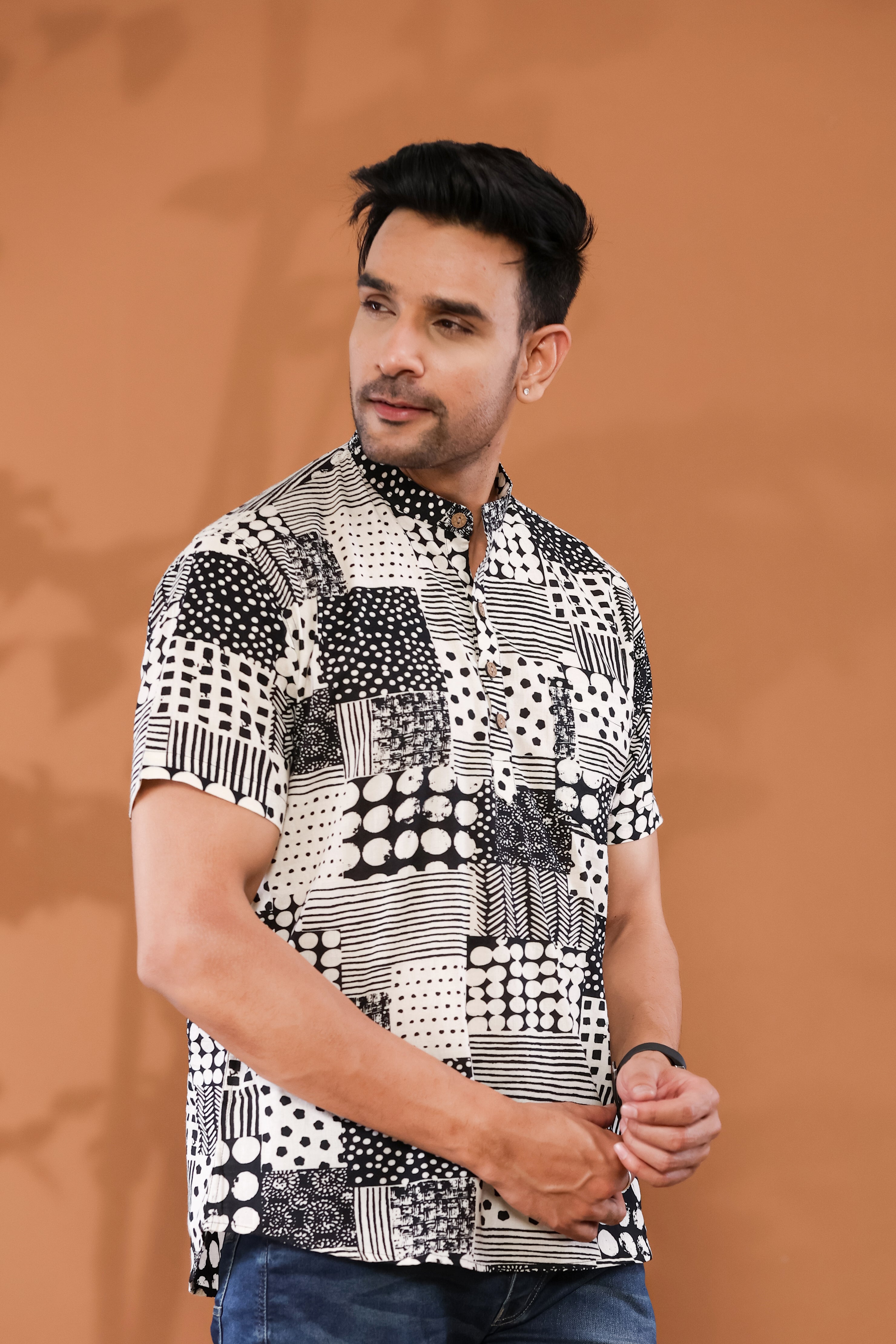 Monochrome Fusion Short Kurta