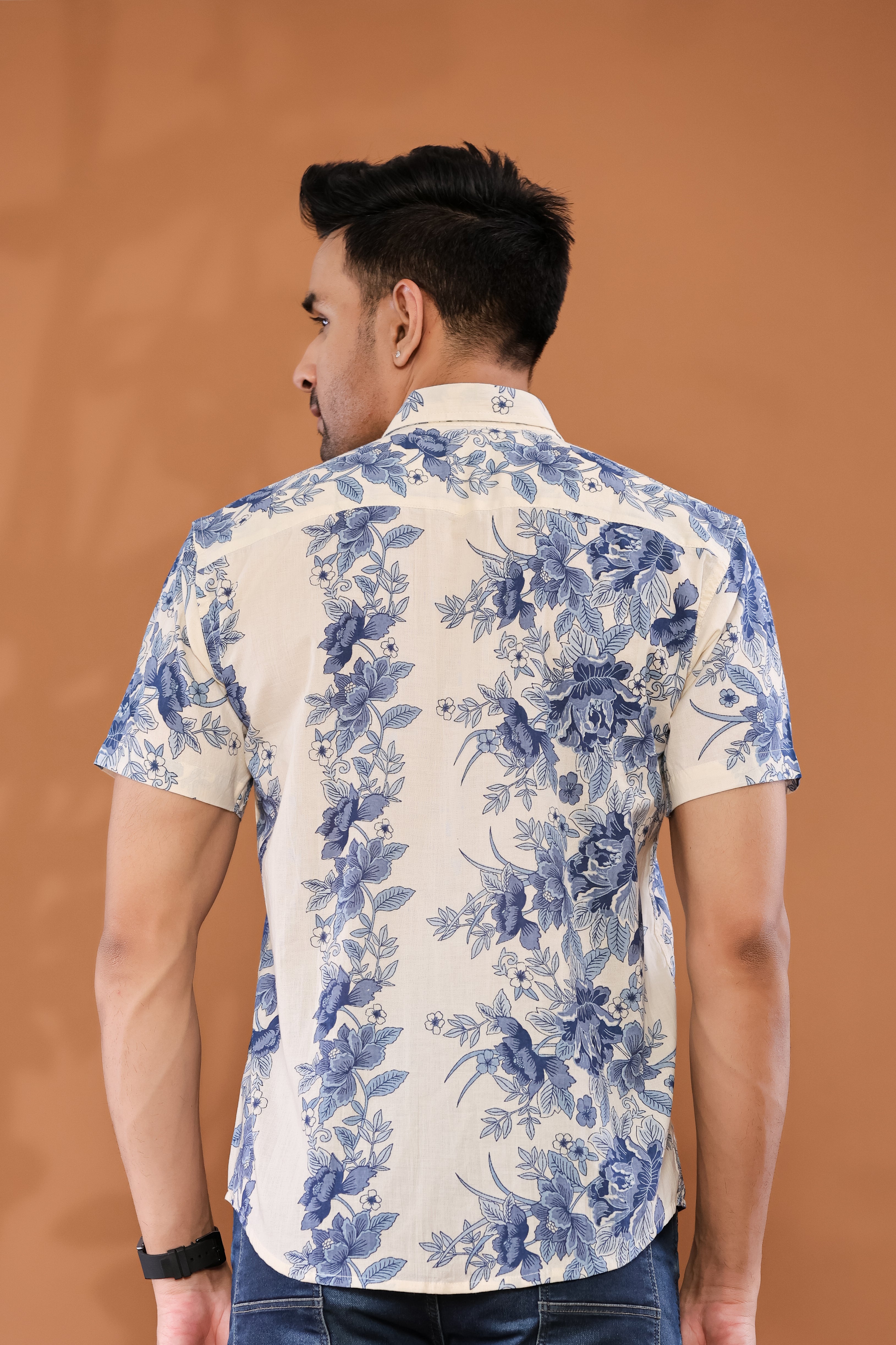 Floral Breeze Half Sleeves Shirts