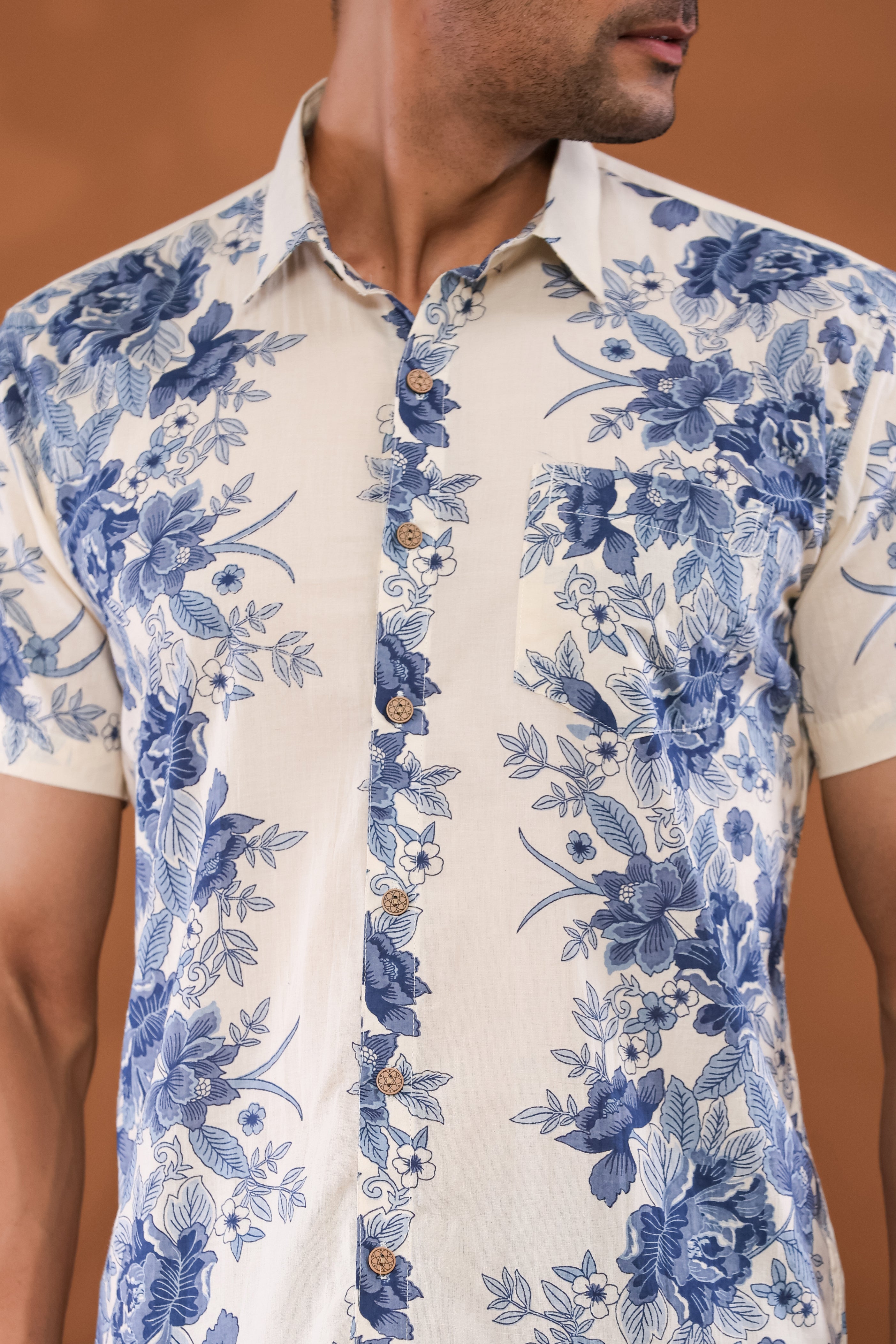 Floral Breeze Half Sleeves Shirts