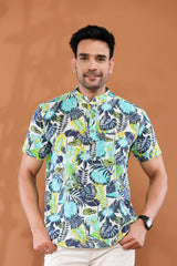 Blossom Burst Short Men's Kurta