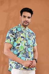 Blossom Burst Short Men's Kurta
