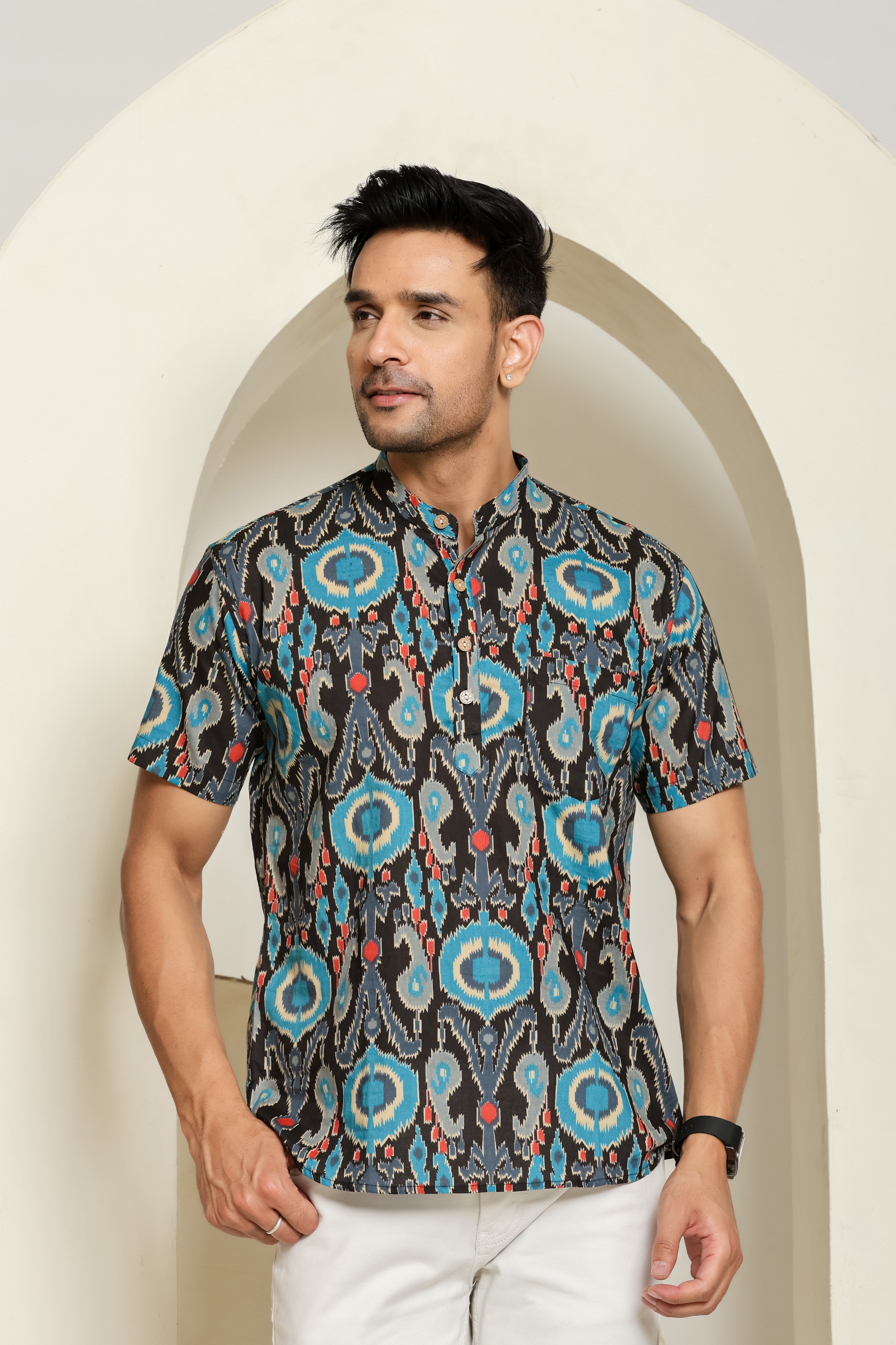 Midnight Pop Short Men's Kurta
