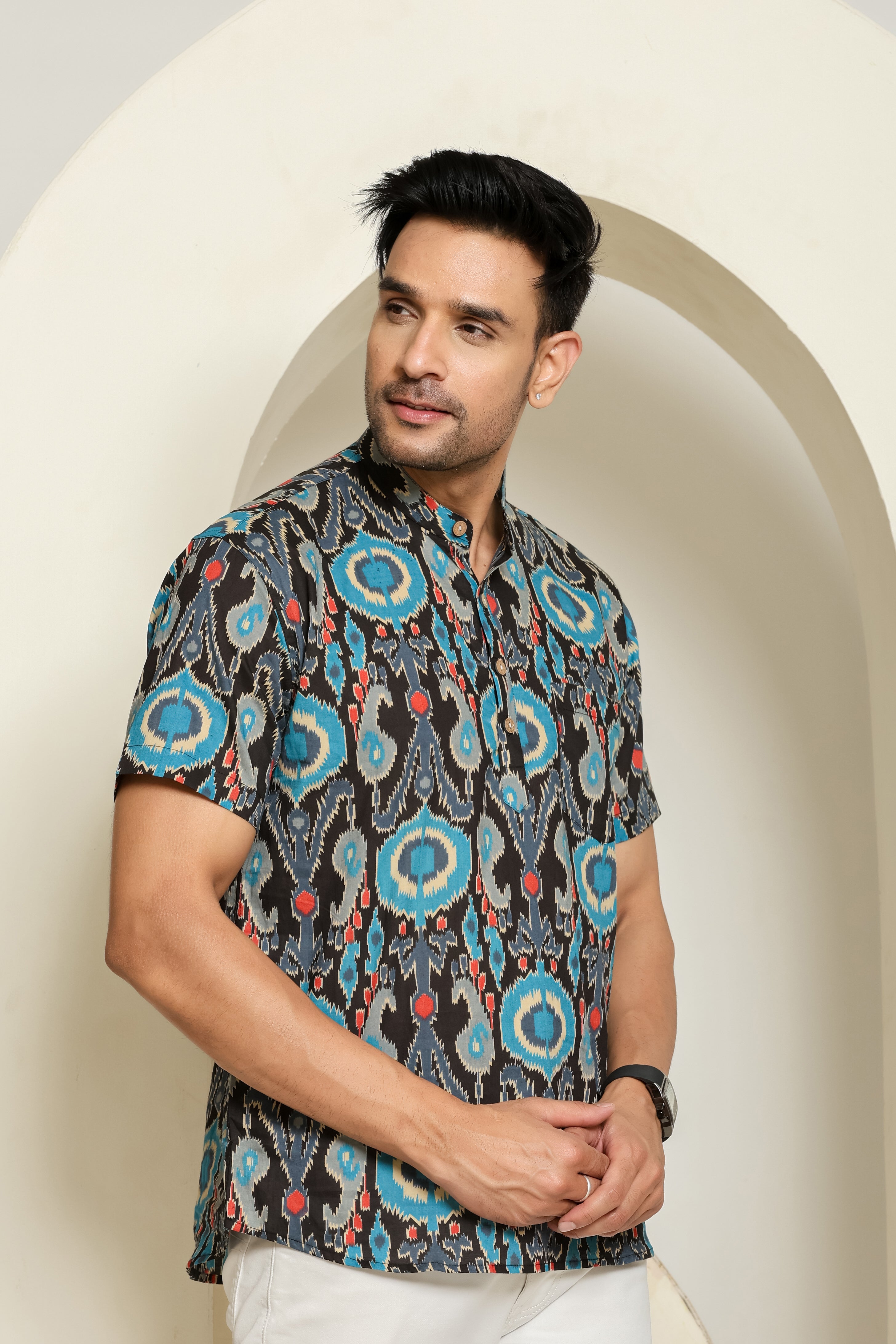 Midnight Pop Short Men's Kurta