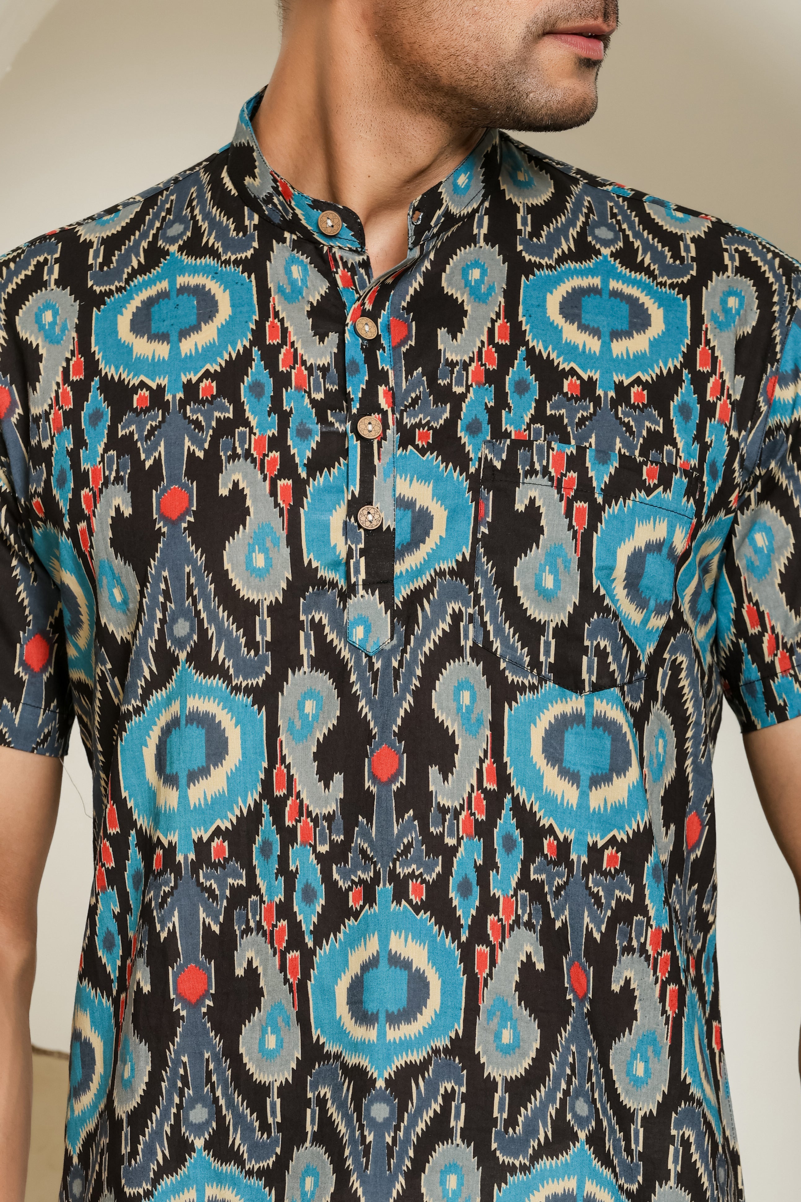 Midnight Pop Short Men's Kurta