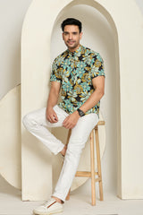 Color Bloom Short Men's Kurta
