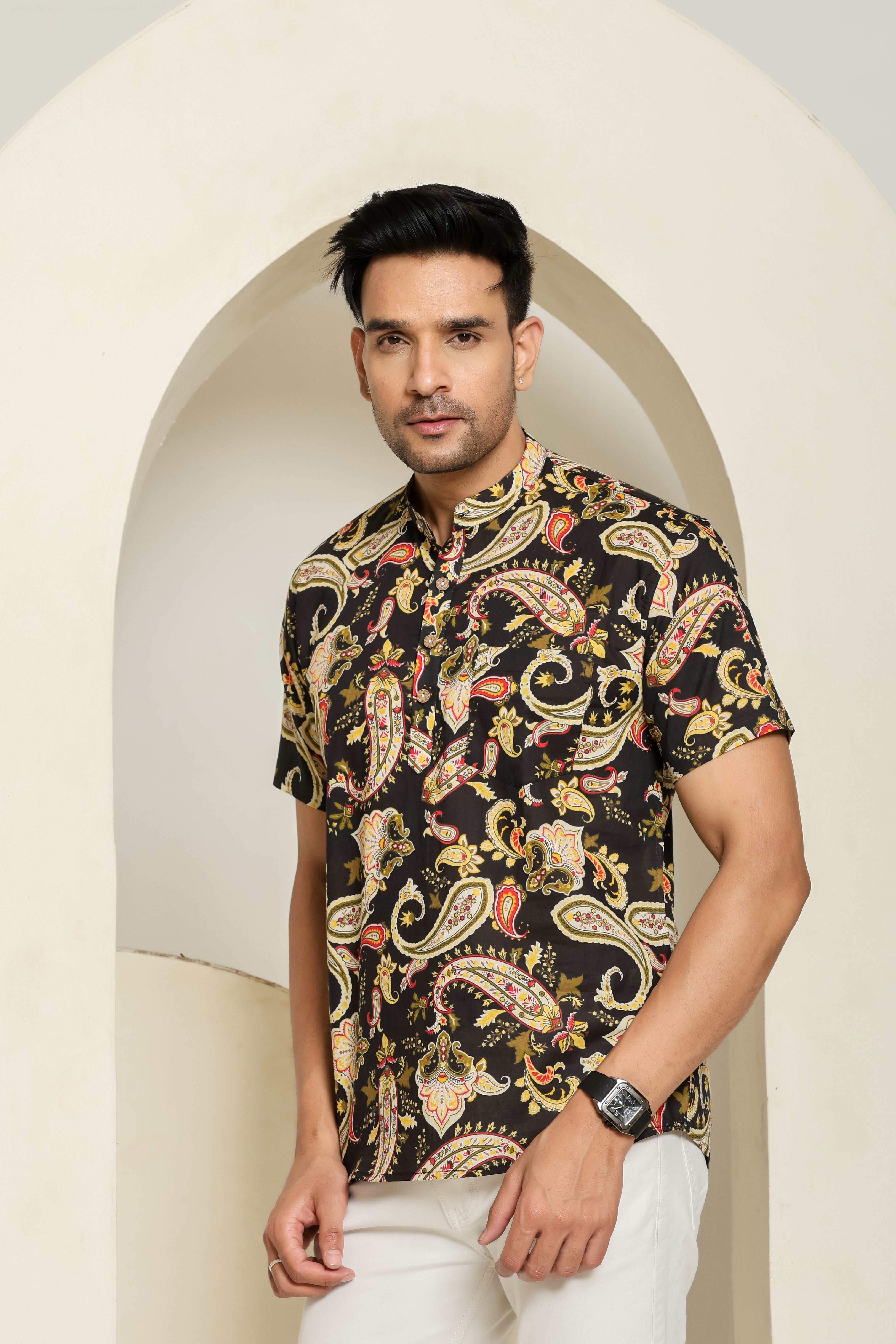 Nightshade Print Short Kurta