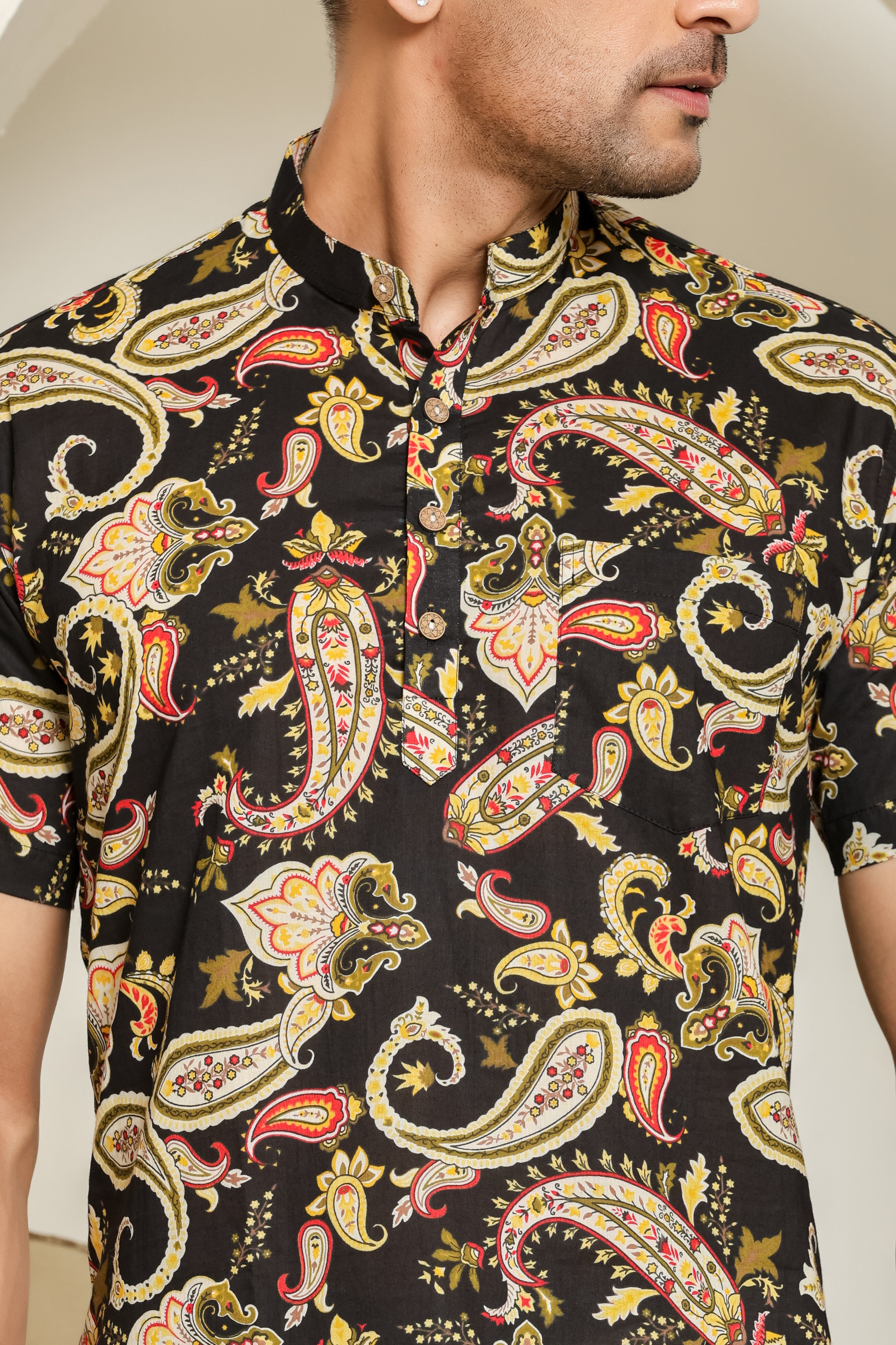 Nightshade Print Short Kurta