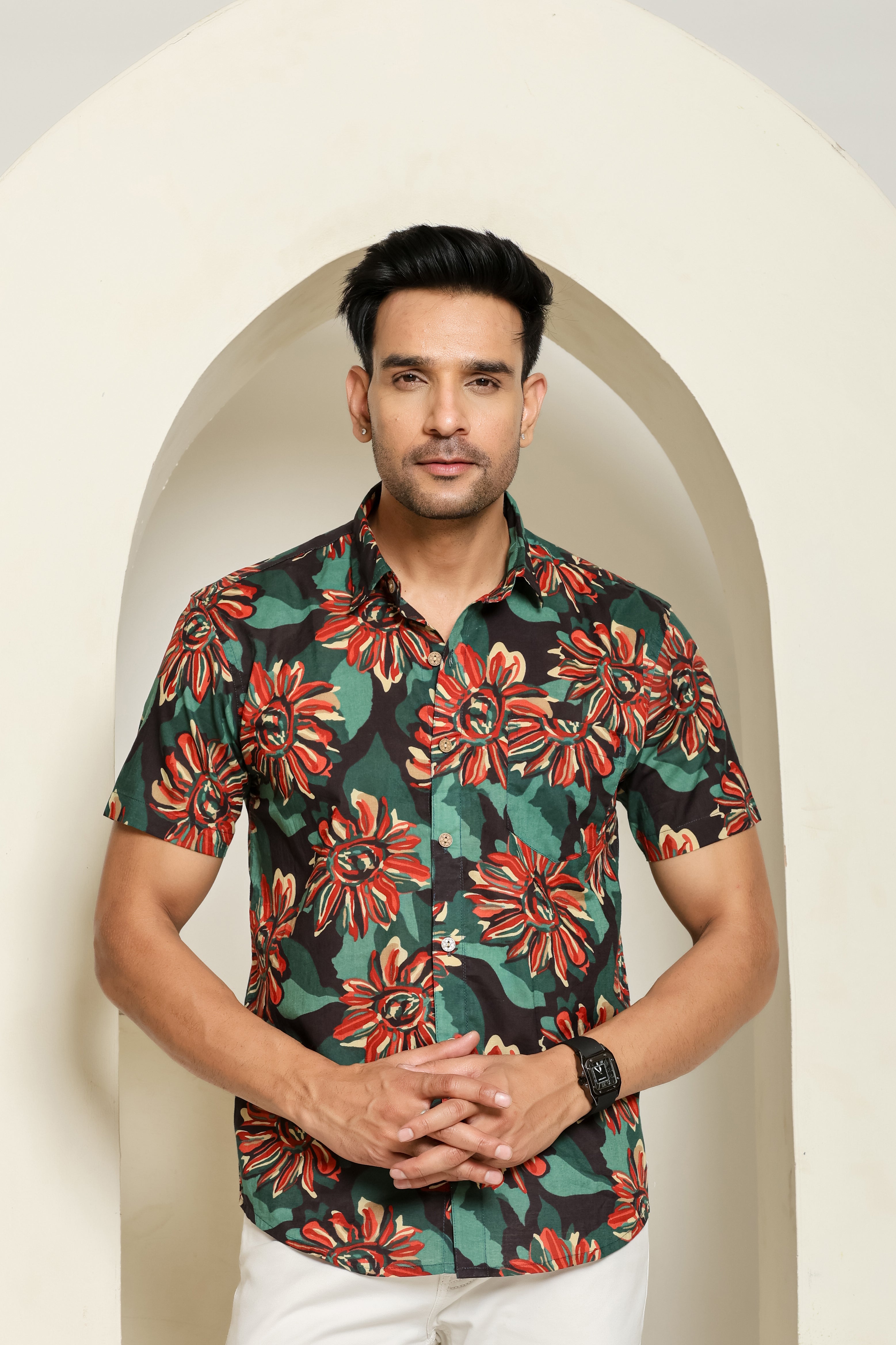 Forest Trail Half Sleeves Shirt
