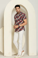 Midnight Vibe Half Sleeves Shirt