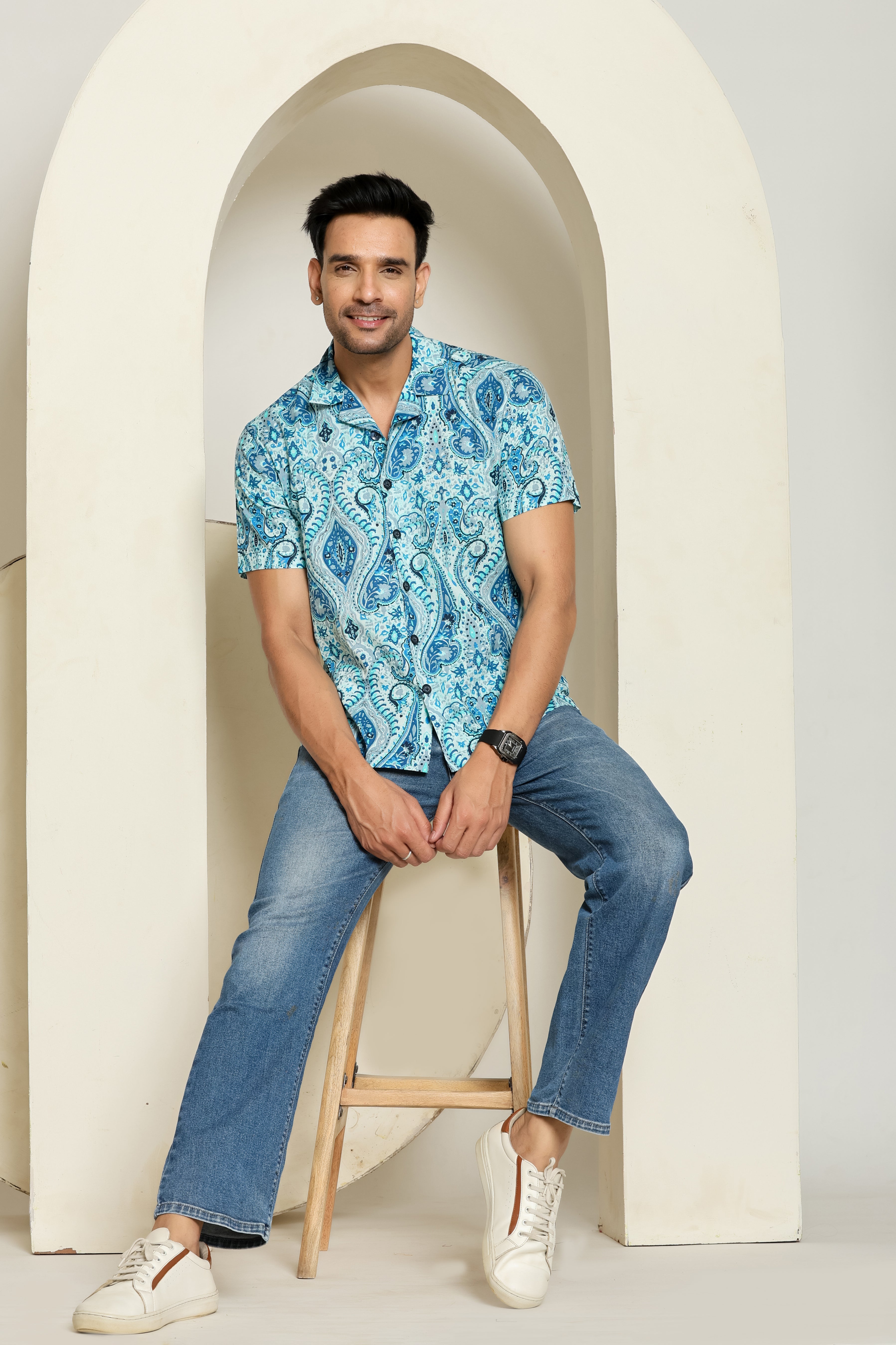 Skywave Cuban Collar Shirt