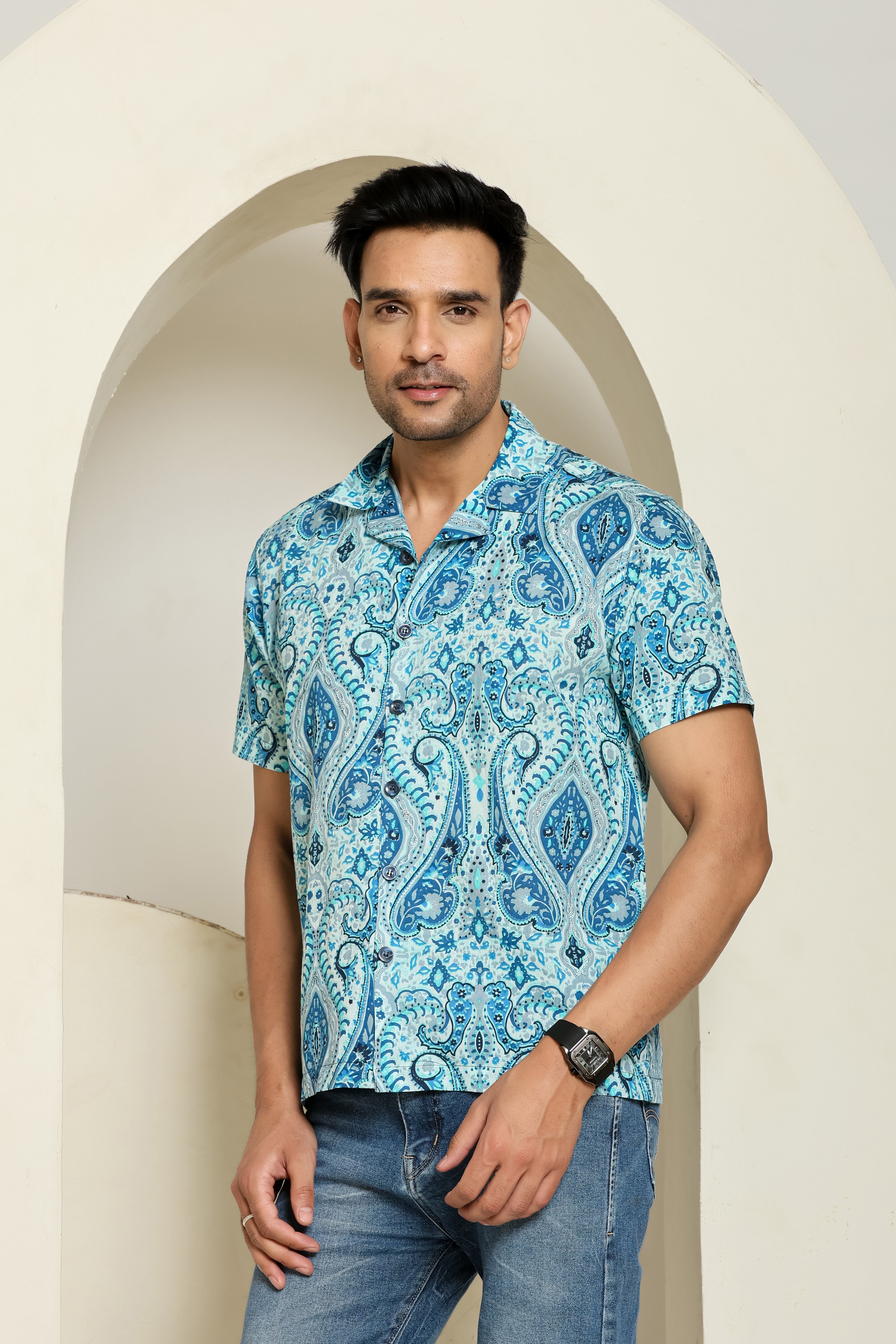 Skywave Cuban Collar Shirt