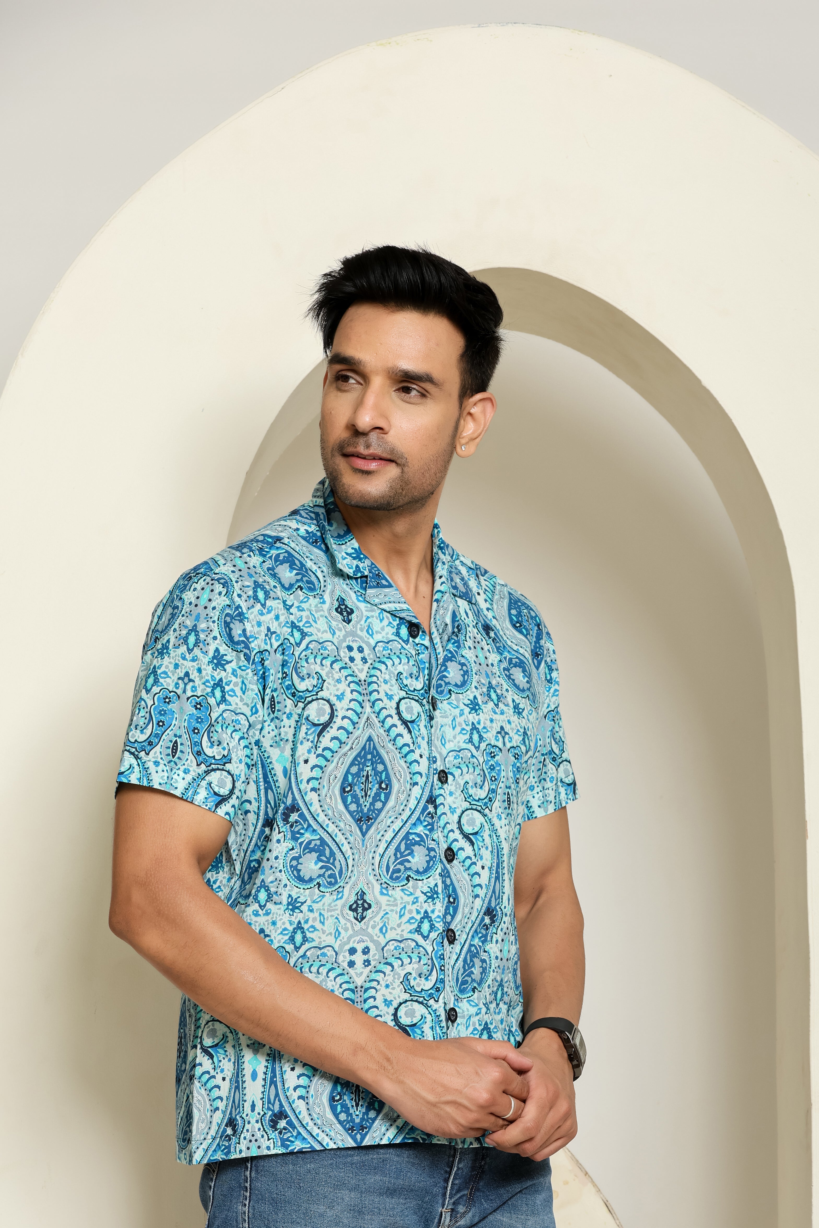 Skywave Cuban Collar Shirt